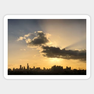 Silver Lining - Clouds over the City Sticker